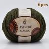 6pcs Luxurious Alpaca Cashmere Yarn  Ultra Soft & Warm Handmade DIY  Crocheting Yarn Suitable for Beginners Scarves300g/10.58oz