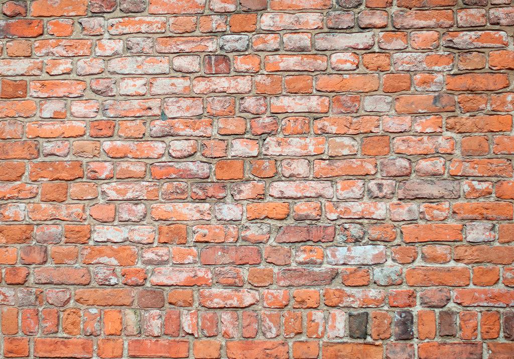 Fototapete - Loft-Mauer - Muster, das alte rote Ziegel imitiert