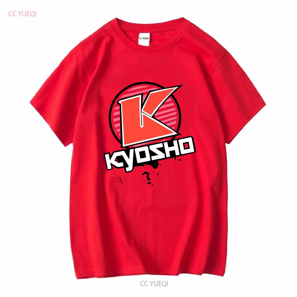 Kyosho K Circle T Shirt Red L KYOKA10007SL Long or Short Sleeves Vintage Washed Homme Soft Stretched Versatile Unisex Slightly
