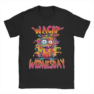 Wacky Wednesday Spirit Week Party Day TShirts Unisex  Funny Cotton Tee Shirt Crewneck Short Sleeve T Shirts Unique Clothes
