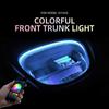 Gilt für Tesla Model 3 Model Y Front Standby Kofferraumbeleuchtungslampe mit Lichtstreifen RGB einstellbare Farbe Bluetooth-Steuerung