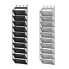 10 Tier Clear Over the Door Shoe Organizer 10 Large Deep Pockets Fit 20