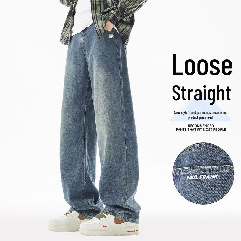 paul frank Men's Relaxed Fit Straight Leg Jeans