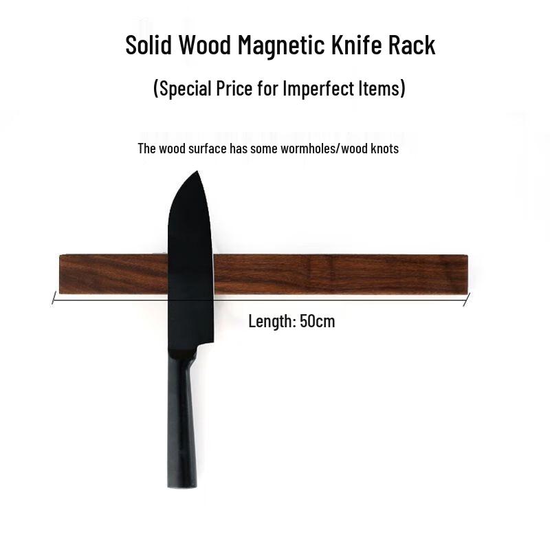 

Magnetic Wall-Mounted Solid Wood Knife Holder