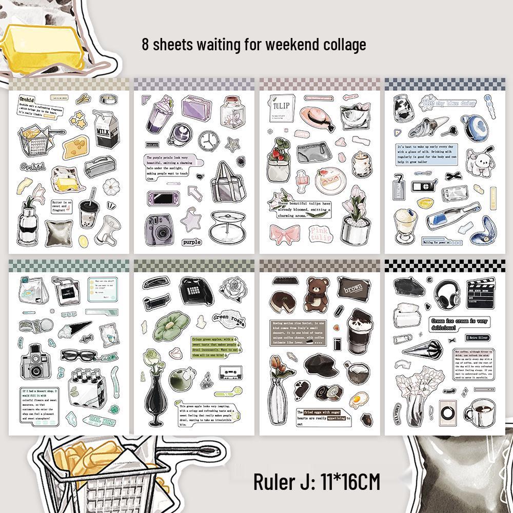 DIY Cute Animal Illustration Stickers for Phone Case - Thousand Layer Collection
