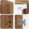 Bathroom Wall Cabinet EDE Reclaimed Wood 30 X 31 X 59 Cm