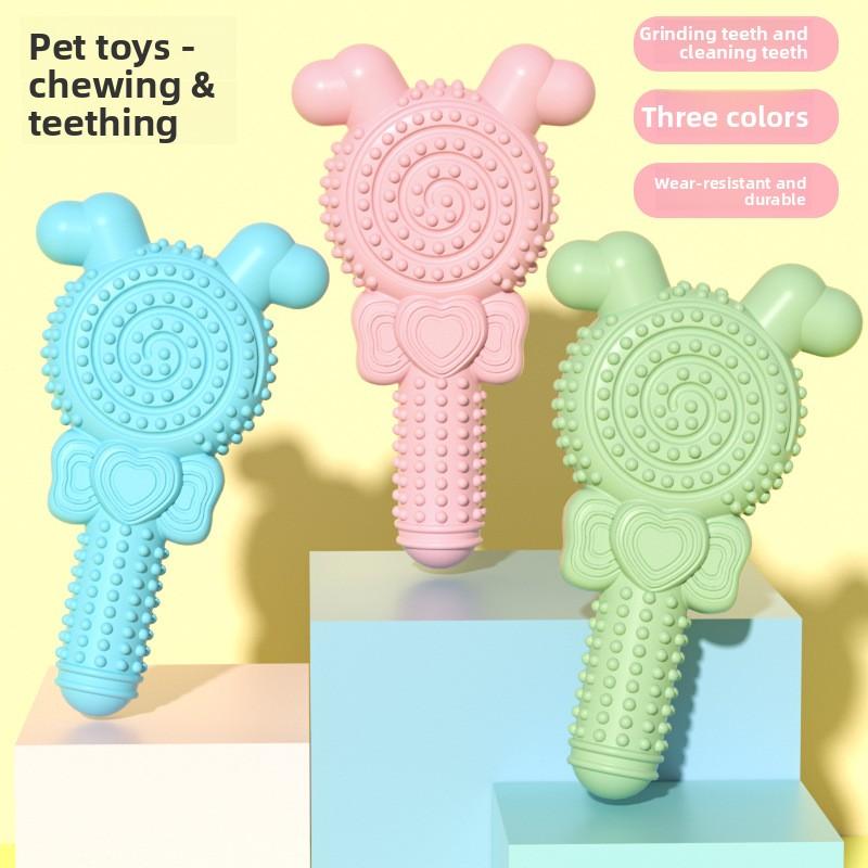 The New Pet Toy TPR Lollipop Is A Set of Dog Toys and Cat Toys That Are Resistant To Biting and Grinding Teeth