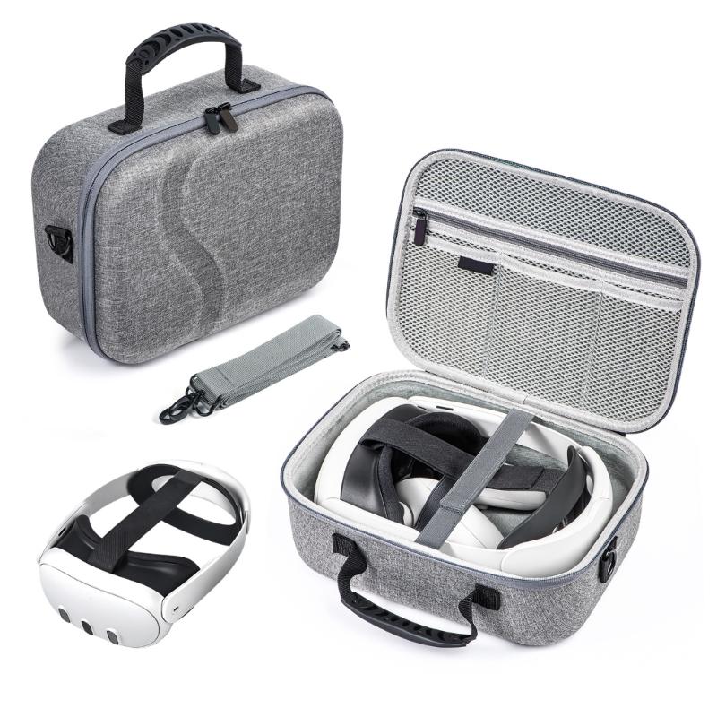 Travel Case for Quest3 VR Headsets Controllers Hard Carrying Case Handbag Bag Protective Storage Box