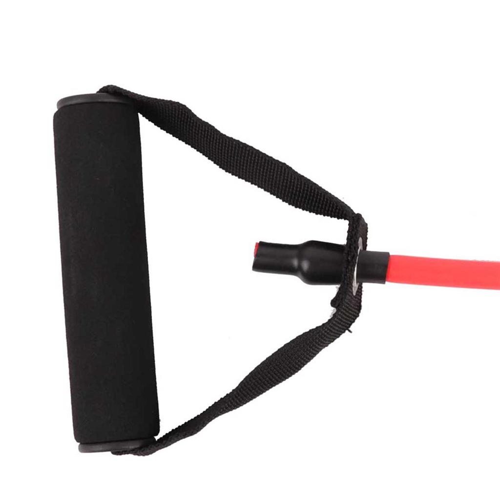 Resistance Stretch Rubber Band Training Rope Tube Workout Fitness Exercise for   Gym Black