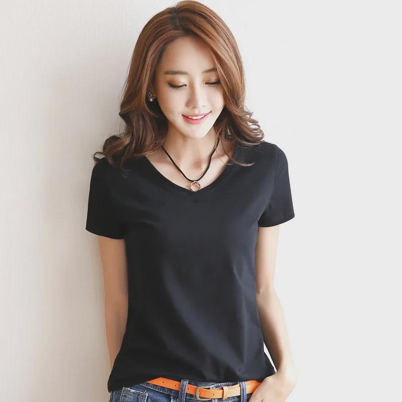Women's Slim Fit V-Neck Short Sleeve Solid Top - 2024 Spring/Summer Collection