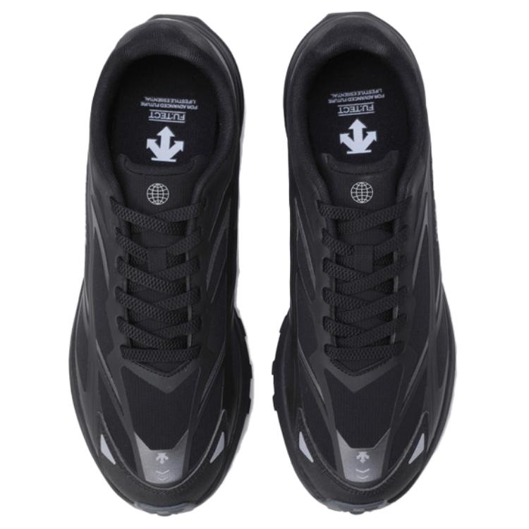 Descente Futec V2 Fashion Versatile Comfortable Non-Slip Wear-Resistant Low-Top Training Urban Commuting Running Shoes Unisex sneaker SQ123LCR21-BLK0