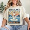 Grönland Nicht zum Verkauf T-Shirt Mode Unisex/Damen Harajuku Grafik T-Shirt Unisex Hohe Qualität Ästhetisch Vintage Baumwollhemden