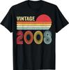 Cadeaus voor 18-jarigen Vintage 2008 18e Verjaardag T-shirt