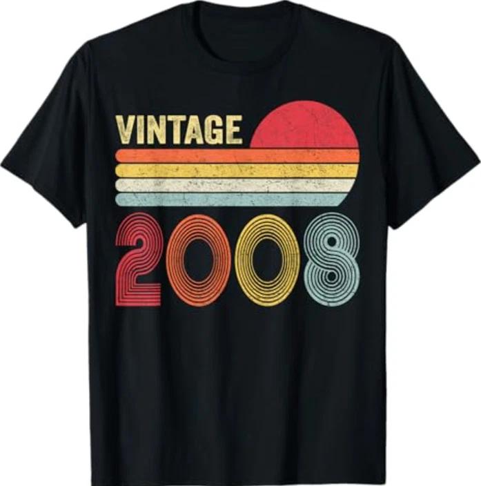 18 Year Old Gifts Vintage 2008 18th Birthday T-Shirt S
