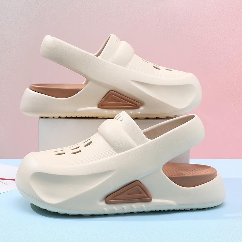 2025 Spring/Summer Women's Thick Sole Non-Slip Casual Fashion Hole Shoes