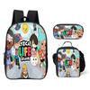 Toca Life World Cartoon-Aufdruck Kinder Schulrucksack-Set Mit Verstellbaren Luftpolster-Trägern Klassen 3-4
