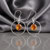 Citrine Gemstone 925 Sterling Silver Jewelry Partywear Earring 1.60", November Birth-Month Stone Gift EE-5-3