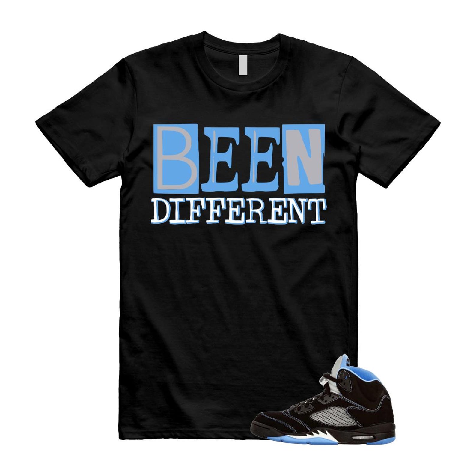 5 Black University Blue White 2026 T Shirt Match BEEN S