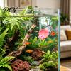 Fish Tank Landscaping Betta Hammock Shells, Small Shell Beds with Suction Cups, Aquarium Decor Spawning Ground, Resting Spot for Betta, Shrimp,