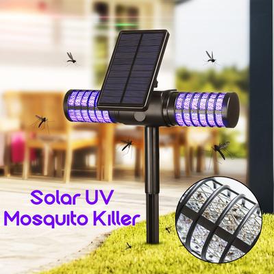 5.5V/1.5W IP65 Wodoodporna Lampa Pułapka na Owady Solarna/USB Ładowana Automatyczna Komary Mrówki Muchy Robaki Oświetlenie Zabójca Komarów UV LED Lampa