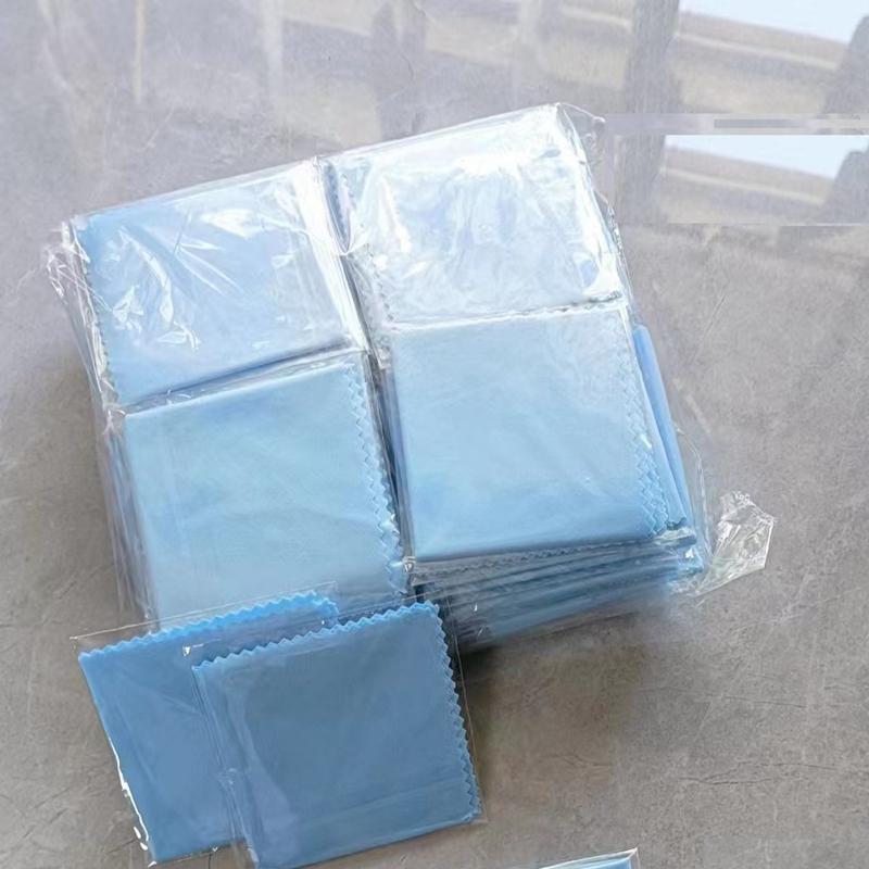 100pcs Individual Packaging Large Size 13x13cm 230gsm Glasses Lens Microfiber Cleaning Cloth Eyeglasses Wipe Cleaner