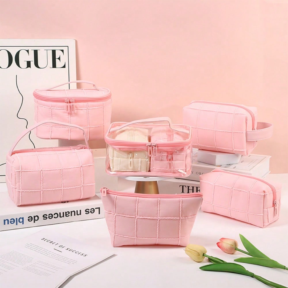 Large capacity cosmetic bag, new women's wash storage bag, high-end simple travel portable cosmetic bag