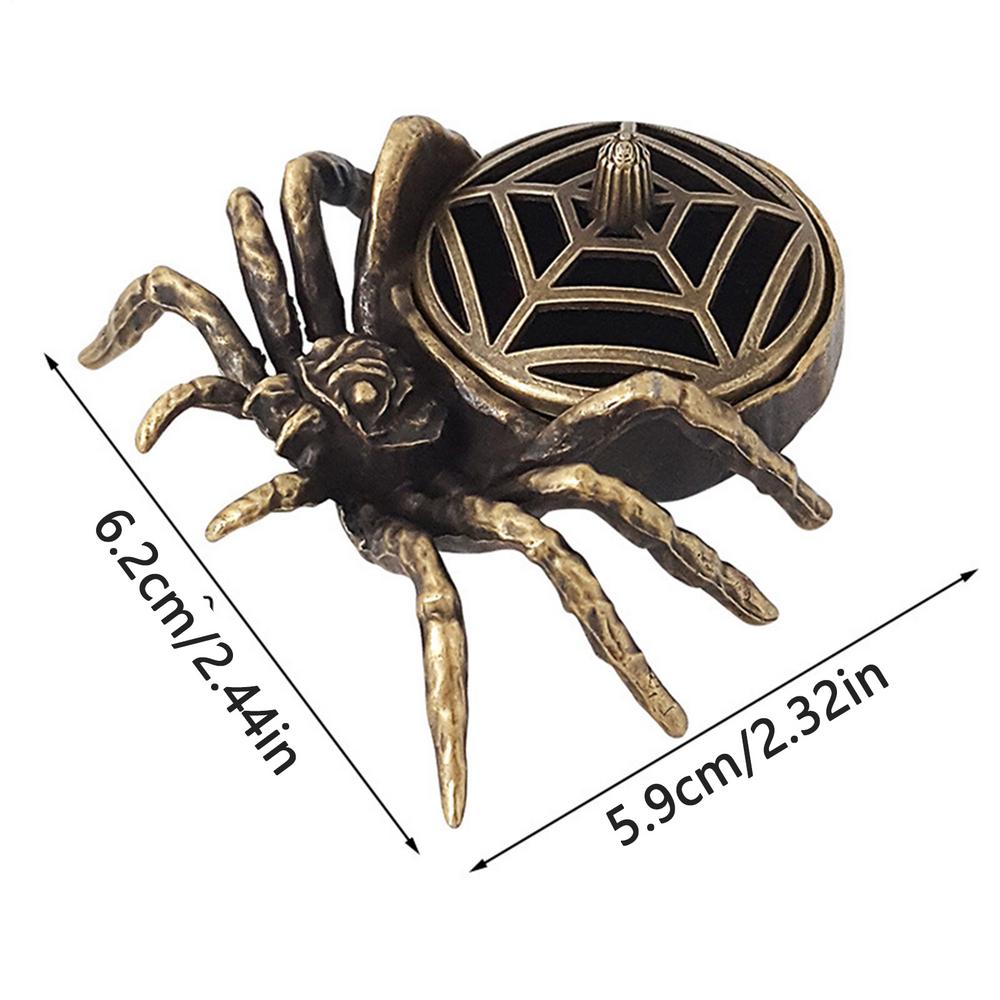 

Creative retro spider shape Incense Burner Buddhist Utensils Incense Burner Zinc alloy House Furnishings for Calming Soothing