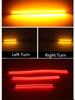 2 Pcs 20cm Motorcycle LED Rear Turn Signal Brake Light Stop Daytime Running Lamp