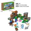 Minecraft Building Blocks Cave Base Set with Lift Mechanism, Village House Toy for Boys