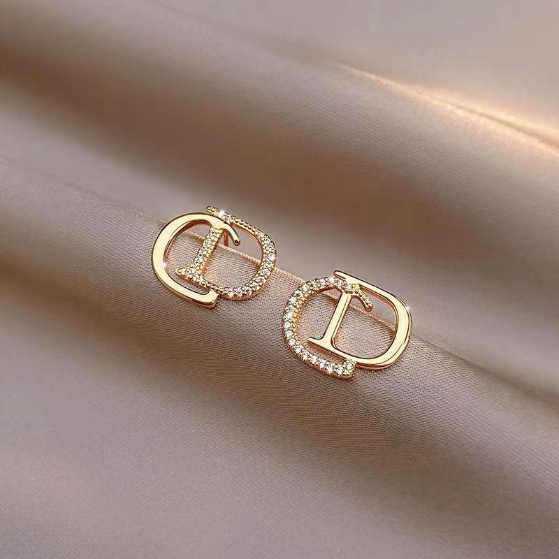 2023 Trendy Tassel Letter Stud Earrings for Women - Light Luxury 925 Silver Design