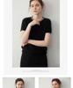 Women's Rhinestone Cashmere Sweater - Short-Sleeved, Skin-Friendly Knit, Round Neck, Perfect for Autumn/Winter.