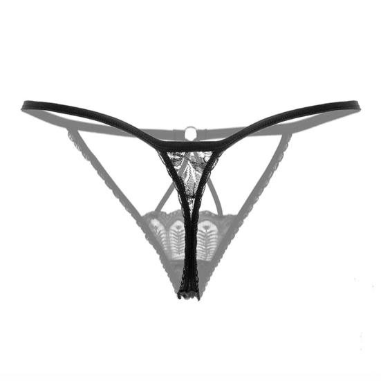 Sexy dentelle sangle G-String évider élastique string sous-vêtements femmes caleçons