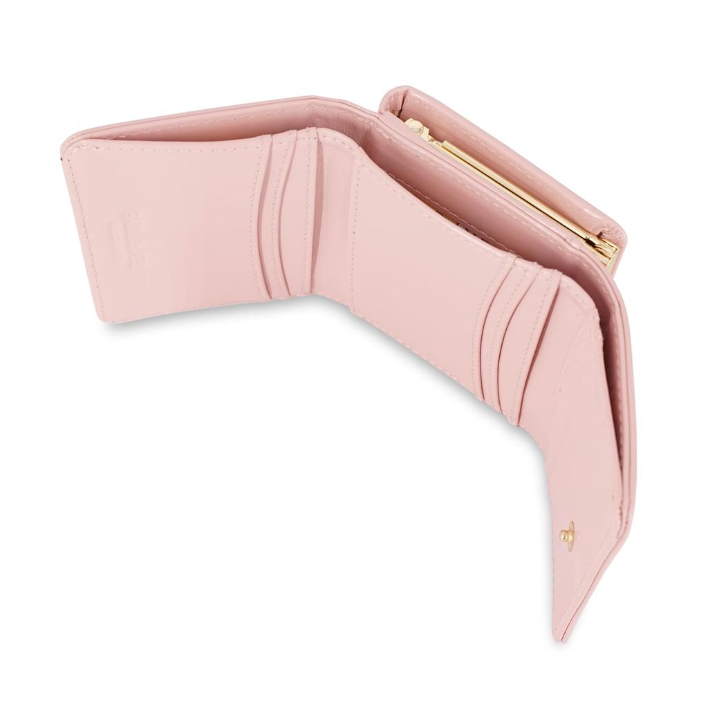 Paul Joe Accessoires Clasp Mini Wallet Daisy Emboss Pink & PJA-W1392