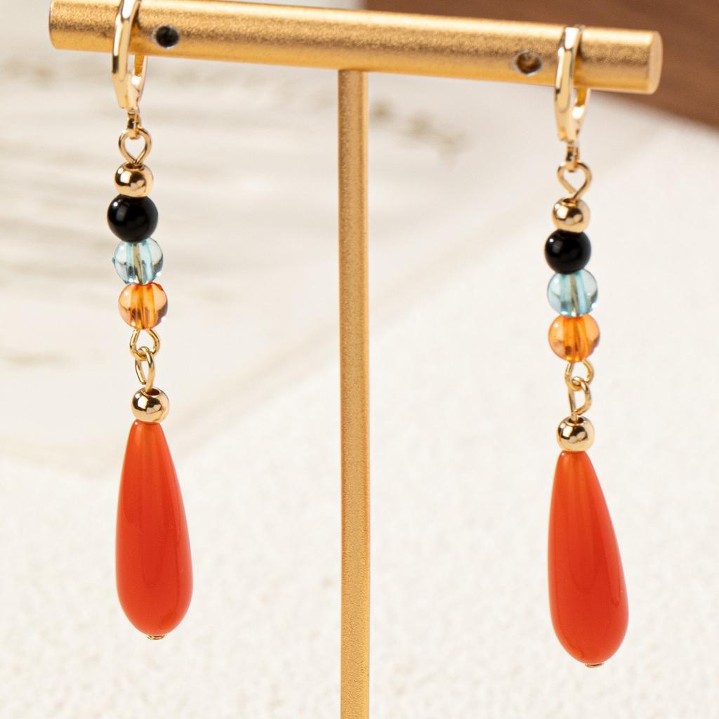Trendy Chinese national style earrings design trendy long earrings