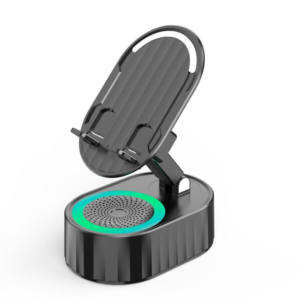 5-in-1 Mobile Phone Holder Adjustable Tablet Stand New Inductive Bluetooth Speaker