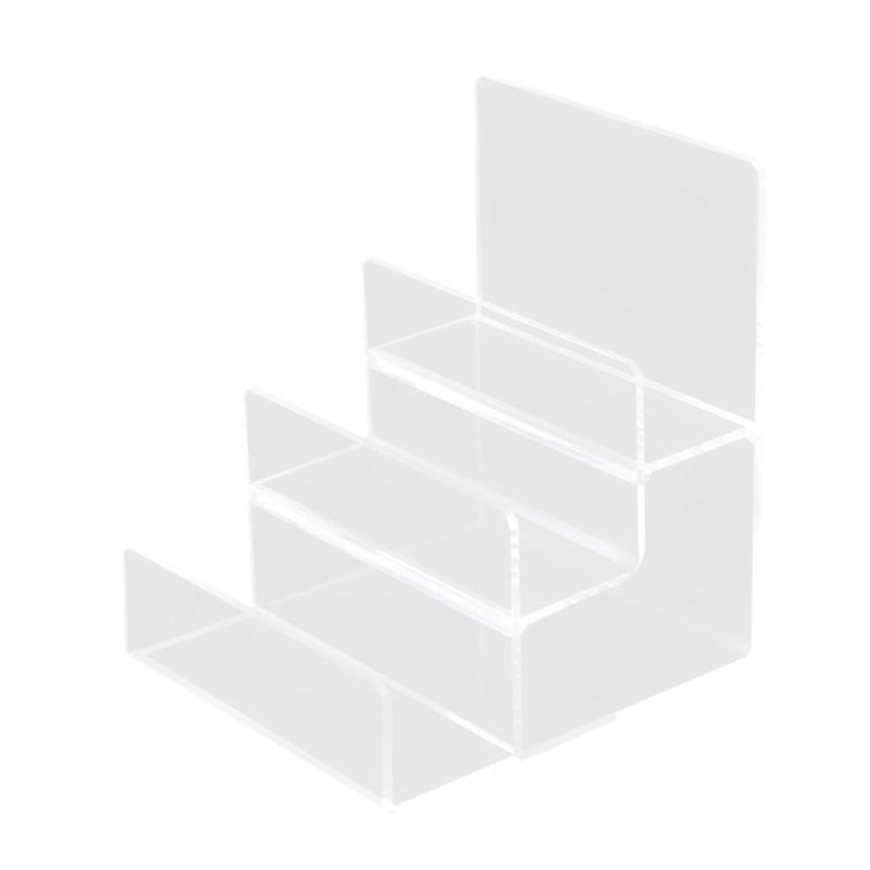 

Акриловая многослойная полка для хранения кошельков Прозрачная витрина для дома, офиса, полка для демонстрации сумок и кошельков чистый