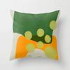 Nordic Style Green Geometric Abstract Retro Cushion Cover Suitable For Living Room Decoration With Zipper Pillowcase