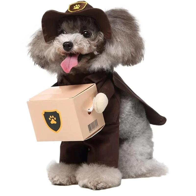 Kreatywne Ubranka dla Psa Stojące Transformacja Zabawny Kostium dla Psa Śliczna Dekoracja Poliestrowa Ubranka dla Psa Małej Rasy Transformacja Świąteczna Produkty dla Zwierząt