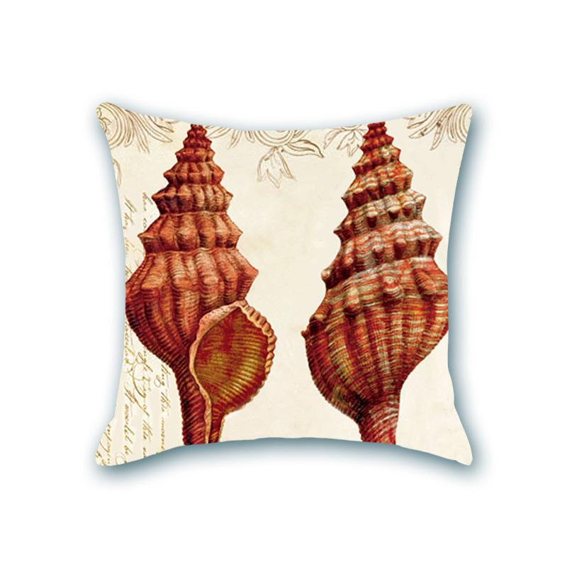 Retro Ocean Series Imitation Super Soft Pillow Cover Octopus Starfish Cushion Sofa Nap Bedside Pillow