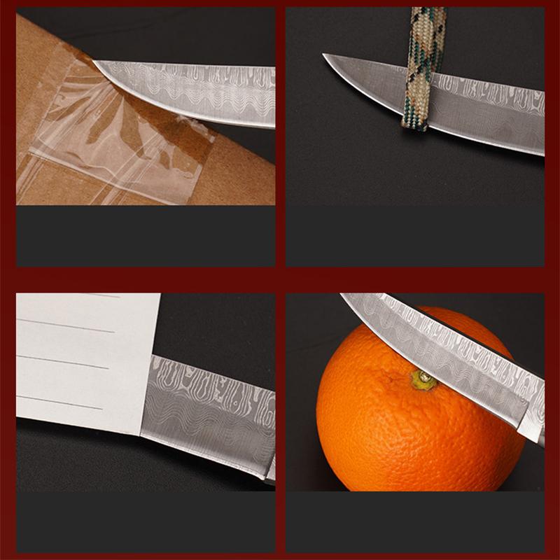 Cuțit de dezosat din oțel inoxidabil cu model Damasc Cuțit de bucătărie Cuțit de carne Cuțit de tăiat fructe Cuțit Instrument de gătit