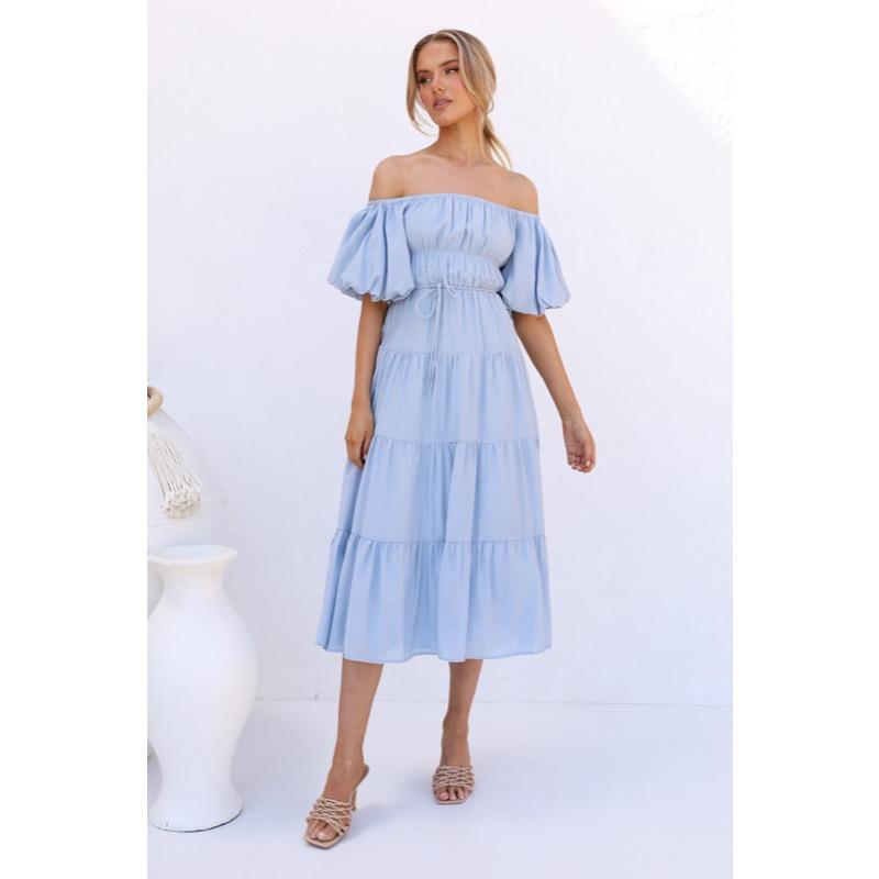 Bubble Sleeve Dress for Women