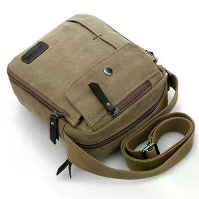 Crossbody Bags Man Simple Causal Canvas Rucksack Multifunctional Outdoors Shoulder Sling Bag