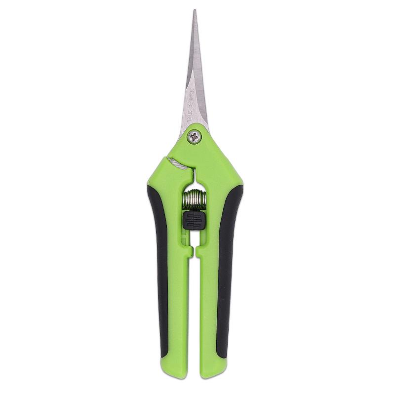 Stainless Steel Straight Head Pruning Shears for Flowers, Branches, and Fruit Trees.