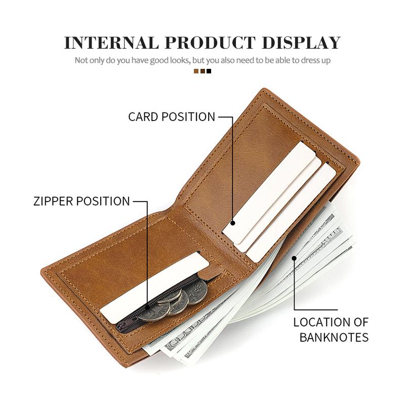 For KIA Men's Wallet NO Zipper Buckle Purse Daily Casual Zero Wallets Ceed Sportage Rio K5 K2 Optima Cerato Proceed Venga Xcpk70