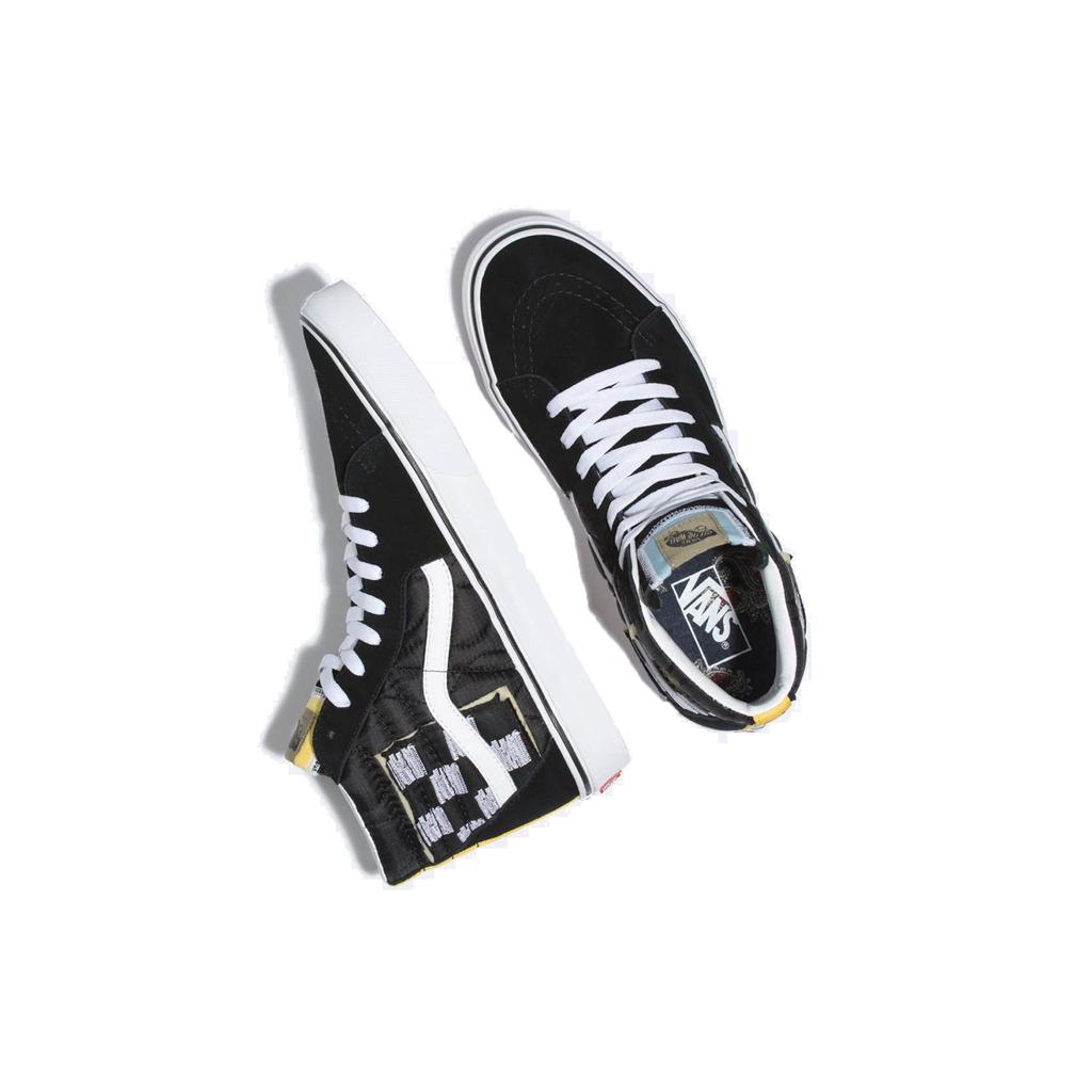 Vans Sk8-Hi Mixed Quilting Unisex Sneakers Black White VN0A38GEVP6