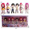 New In Stock 6Pcs/Set Q Version Hunters Anime Figure Model Collection Statue Desk Decoration Dolls Children Toys Halloween Gifts