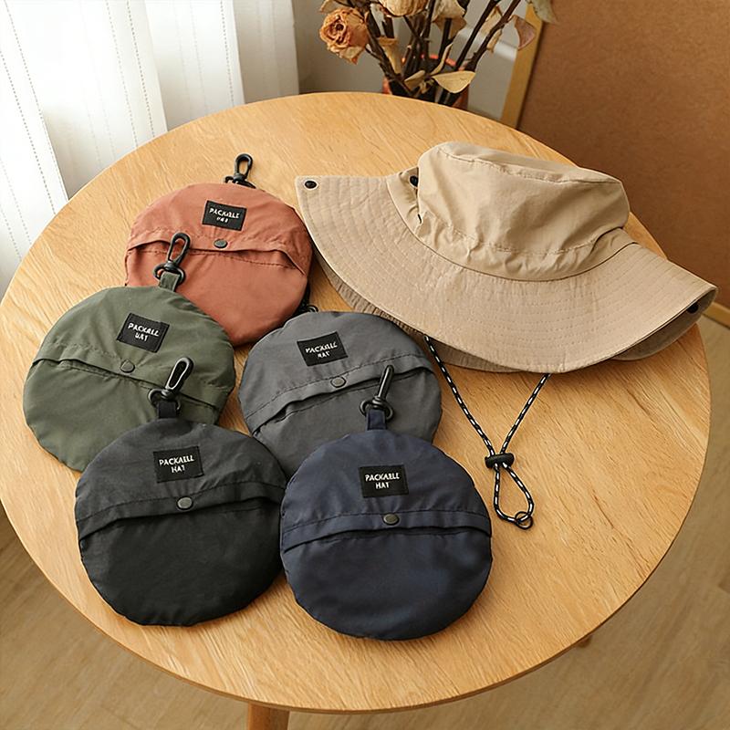 Summer Sun Protection Fisherman Bucket Hat Man Woman Outdoor Quick-drying Wide Brim Bucket Hat Fishing Hiking Anti UV Sun Cap
