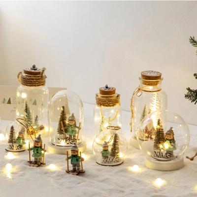 LED-Licht Weihnachtsbaum transparente Kugeln Dekor für Zuhause Neujahrsgeschenke Zimmerdekor Beleuchtung Weihnachtsanhänger Tropfen Omaments