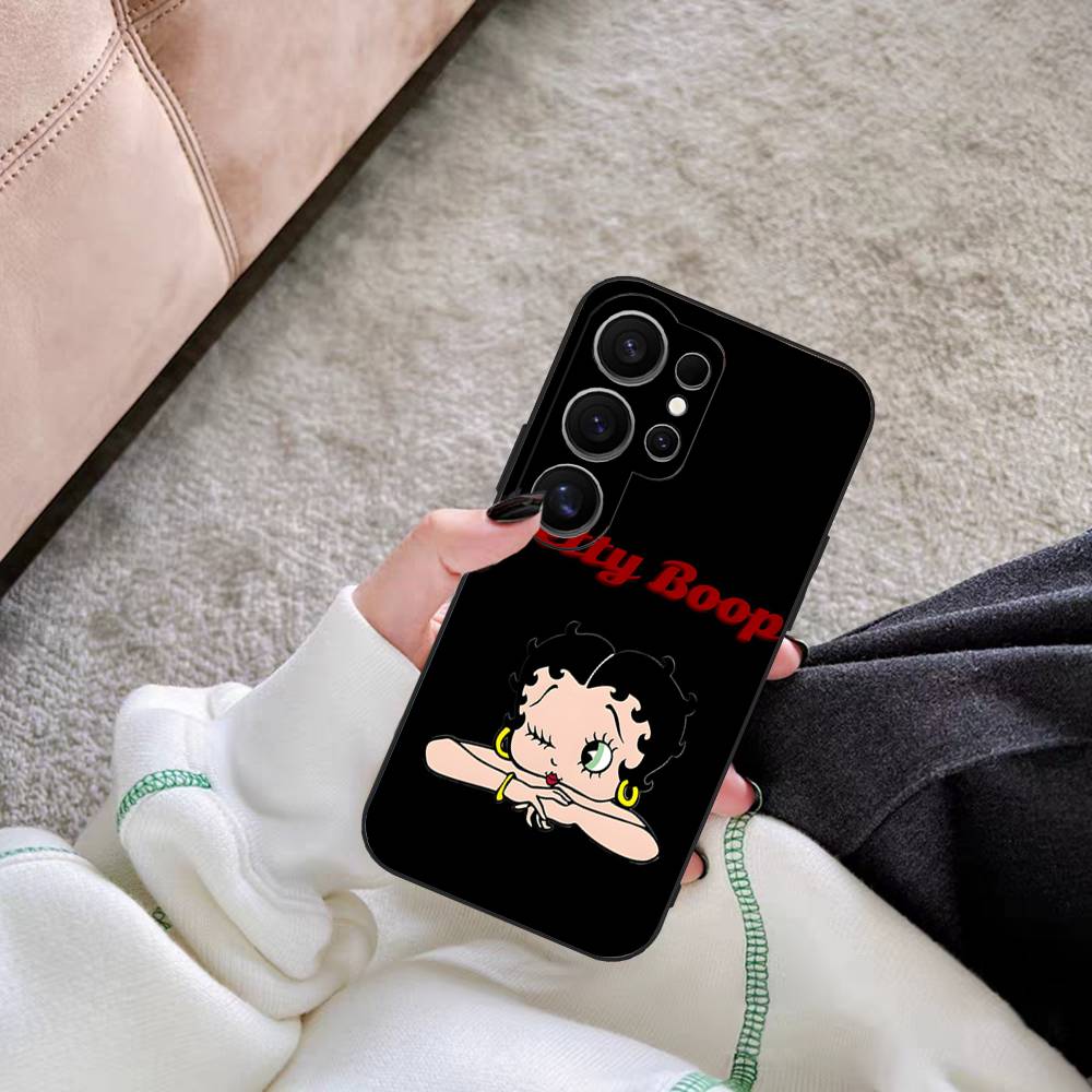 

B-Bettys Boops Phone Case For Samsung S 24 Fe 25 Ultra Plus 20 Lite 21 30 22 23 24 22 Ultra 5G Fundas Samsung S25