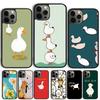 Funny Cartoon Duck Phone Case For iPhone 17 Air 15 16 Cover 11 13 14 Pro Max 12 Plus Max Fundas
